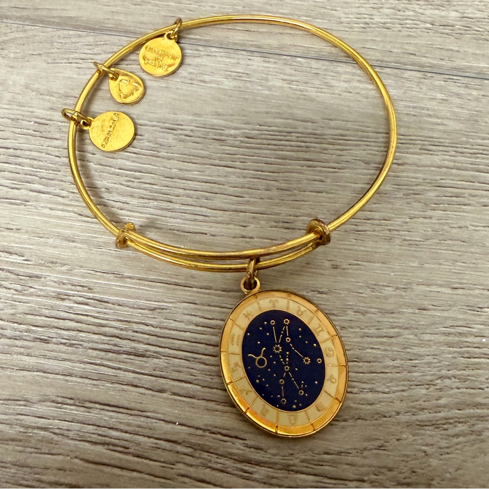 Gold Tone Zodiac Charm Bracelet